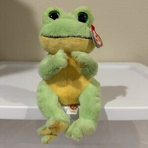 2004 TY Beanie Bellies Collection "Snapper" The Frog 8" Plush w/ Tags